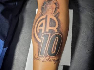 Tattoo - Tatuaje - tatuagem - Tatuaje de la Barra: Los Piratas Celestes de Alberdi &bull; Club: Belgrano &bull; País: Argentina
