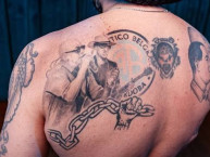 Tattoo - Tatuaje - tatuagem - Tatuaje de la Barra: Los Piratas Celestes de Alberdi &bull; Club: Belgrano &bull; País: Argentina