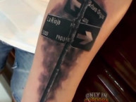 Tattoo - Tatuaje - tatuagem - Tatuaje de la Barra: Los Piratas Celestes de Alberdi &bull; Club: Belgrano &bull; País: Argentina