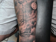 Tattoo - Tatuaje - tatuagem - Tatuaje de la Barra: Los Piratas Celestes de Alberdi &bull; Club: Belgrano &bull; País: Argentina