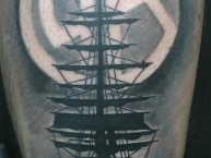 Tattoo - Tatuaje - tatuagem - Tatuaje de la Barra: Los Piratas Celestes de Alberdi • Club: Belgrano