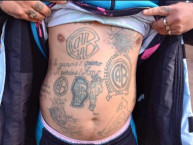 Tattoo - Tatuaje - tatuagem - Tatuaje de la Barra: Los Piratas Celestes de Alberdi &bull; Club: Belgrano &bull; País: Argentina