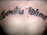 Tattoo - Tatuaje - tatuagem - Tatuaje de la Barra: Revolución Vinotinto Sur • Club: Tolima