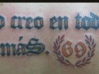 Tattoo - Tatuaje - tatuagem - Tatuaje de la Barra: Revolución Vinotinto Sur • Club: Tolima • País: Colombia