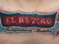 Tattoo - Tatuaje - tatuagem - Tatuaje de la Barra: Rexixtenxia Norte • Club: Independiente Medellín