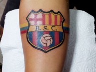 Tattoo - Tatuaje - tatuagem - Tatuaje de la Barra: Sur Oscura • Club: Barcelona Sporting Club