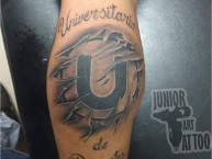 Tattoo - Tatuaje - tatuagem - Tatuaje de la Barra: Trinchera Norte • Club: Universitario de Deportes