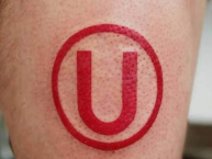 Tattoo - Tatuaje - tatuagem - Tatuaje de la Barra: Trinchera Norte &bull; Club: Universitario de Deportes