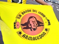 Trapo - Bandeira - Faixa - Telón - Trapo de la Barra: Armagedón • Club: Aucas • País: Ecuador