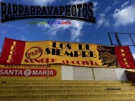 Trapo - Bandeira - Faixa - Telón - Trapo de la Barra: Armagedón • Club: Aucas • País: Ecuador