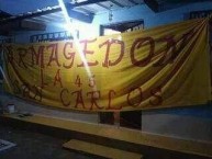 Trapo - Bandeira - Faixa - Telón - Trapo de la Barra: Armagedón • Club: Aucas