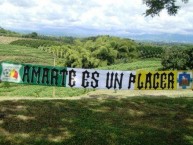 Trapo - Bandeira - Faixa - Telón - Trapo de la Barra: Artillería Verde Sur • Club: Deportes Quindío