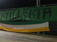 Trapo - Bandeira - Faixa - Telón - Trapo de la Barra: Artillería Verde Sur • Club: Deportes Quindío • País: Colombia