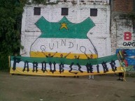 Trapo - Bandeira - Faixa - Telón - Trapo de la Barra: Artillería Verde Sur • Club: Deportes Quindío