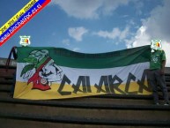 Trapo - Bandeira - Faixa - Telón - Trapo de la Barra: Artillería Verde Sur • Club: Deportes Quindío