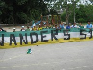 Trapo - Bandeira - Faixa - Telón - Trapo de la Barra: Artillería Verde Sur • Club: Deportes Quindío • País: Colombia