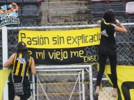 Trapo - Bandeira - Faixa - Telón - "Pasión sin explicación que mi viejo me enseño" Trapo de la Barra: Avalancha Sur • Club: Deportivo Táchira