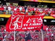 Trapo - Bandeira - Faixa - Telón - Trapo de la Barra: Baron Rojo Sur • Club: América de Cáli