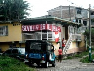 Trapo - Bandeira - Faixa - Telón - Trapo de la Barra: Baron Rojo Sur • Club: América de Cáli