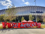 Trapo - Bandeira - Faixa - Telón - Trapo de la Barra: Baron Rojo Sur • Club: América de Cáli • País: Colombia