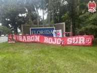 Trapo - Bandeira - Faixa - Telón - Trapo de la Barra: Baron Rojo Sur • Club: América de Cáli