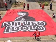 Trapo - Bandeira - Faixa - Telón - Trapo de la Barra: Baron Rojo Sur • Club: América de Cáli • País: Colombia