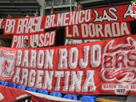 Trapo - Bandeira - Faixa - Telón - Trapo de la Barra: Baron Rojo Sur • Club: América de Cáli