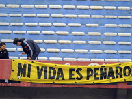 Trapo - Bandeira - Faixa - Telón - "MI VIDA ES PENAROL" Trapo de la Barra: Barra Amsterdam • Club: Peñarol