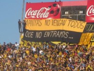 Trapo - Bandeira - Faixa - Telón - "MANYAS NO VENGAN TODOS QUE NO ENTRAMOS" Trapo de la Barra: Barra Amsterdam &bull; Club: Peñarol &bull; País: Uruguay