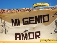 Trapo - Bandeira - Faixa - Telón - "Mi genio amor" Trapo de la Barra: Barra Amsterdam • Club: Peñarol