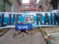 Trapo - Bandeira - Faixa - Telón - Trapo de la Barra: Blue Rain • Club: Millonarios