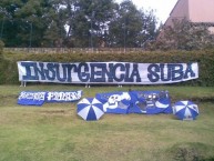 Trapo - Bandeira - Faixa - Telón - Trapo de la Barra: Blue Rain • Club: Millonarios