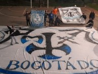 Trapo - Bandeira - Faixa - Telón - Trapo de la Barra: Blue Rain • Club: Millonarios • País: Colombia