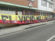 Trapo - Bandeira - Faixa - Telón - Trapo de la Barra: Blue Rain • Club: Millonarios • País: Colombia