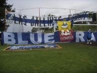 Trapo - Bandeira - Faixa - Telón - Trapo de la Barra: Blue Rain • Club: Millonarios • País: Colombia