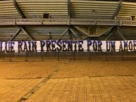 Trapo - Bandeira - Faixa - Telón - Trapo de la Barra: Blue Rain • Club: Millonarios