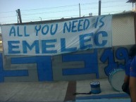 Trapo - Bandeira - Faixa - Telón - "Boca del pozo- All you need is Emelec" Trapo de la Barra: Boca del Pozo • Club: Emelec • País: Ecuador