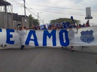 Trapo - Bandeira - Faixa - Telón - "Boca del pozo - Te amo" Trapo de la Barra: Boca del Pozo • Club: Emelec • País: Ecuador