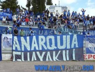 Trapo - Bandeira - Faixa - Telón - "ANARQUIA" Trapo de la Barra: Boca del Pozo • Club: Emelec • País: Ecuador