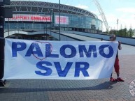 Trapo - Bandeira - Faixa - Telón - Trapo de la Barra: Comando SVR • Club: Alianza Lima • País: Peru