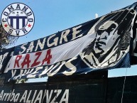 Trapo - Bandeira - Faixa - Telón - Trapo de la Barra: Comando SVR • Club: Alianza Lima • País: Peru