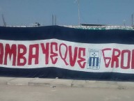 Trapo - Bandeira - Faixa - Telón - Trapo de la Barra: Comando SVR • Club: Alianza Lima