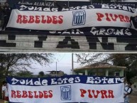 Trapo - Bandeira - Faixa - Telón - Trapo de la Barra: Comando SVR • Club: Alianza Lima