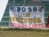 Trapo - Bandeira - Faixa - Telón - Trapo de la Barra: Comandos Azules • Club: Millonarios