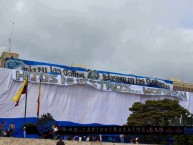 Trapo - Bandeira - Faixa - Telón - Trapo de la Barra: Comandos Azules • Club: Millonarios