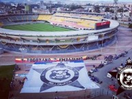 Trapo - Bandeira - Faixa - Telón - "De fiesta preparando los trapos para ver a el campeonðŸ”µðŸ”µ" Trapo de la Barra: Comandos Azules • Club: Millonarios