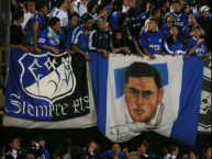 Trapo - Bandeira - Faixa - Telón - Trapo de la Barra: Comandos Azules • Club: Millonarios