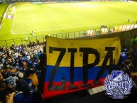 Trapo - Bandeira - Faixa - Telón - Trapo de la Barra: Comandos Azules • Club: Millonarios