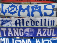 Trapo - Bandeira - Faixa - Telón - Trapo de la Barra: Comandos Azules • Club: Millonarios