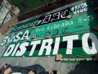 Trapo - Bandeira - Faixa - Telón - Trapo de la Barra: Distrito Asegurador • Club: La Equidad